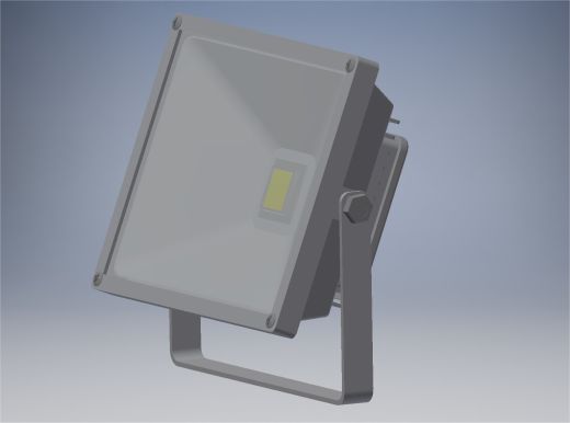 典型LED 10W泛光灯的简单模型缩略图